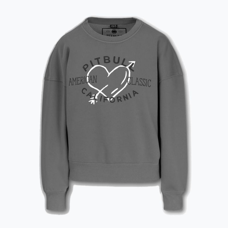 Dámska mikina Pitbull Manzanita Heart Crewneck Sweatshirt washed grey 4