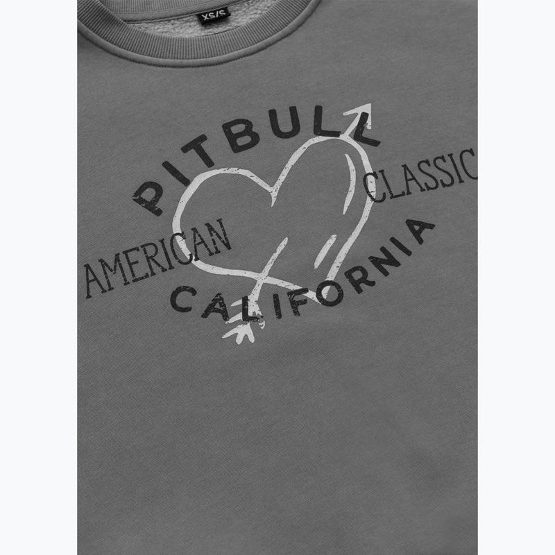 Dámska mikina Pitbull Manzanita Heart Crewneck Sweatshirt washed grey 7