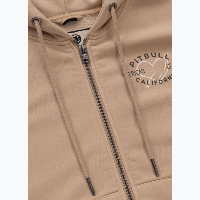 Dámska mikina Pitbull Manzanita Heart Hooded Zip Sweatshirt sand 5