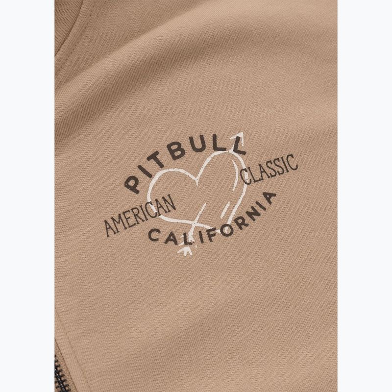 Dámska mikina Pitbull Manzanita Heart Hooded Zip Sweatshirt sand 6
