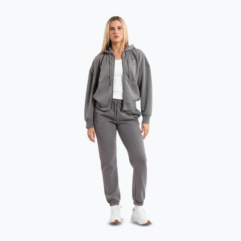 Dámska mikina Pitbull Manzanita Heart Hooded Zip Sweatshirt washed grey 2