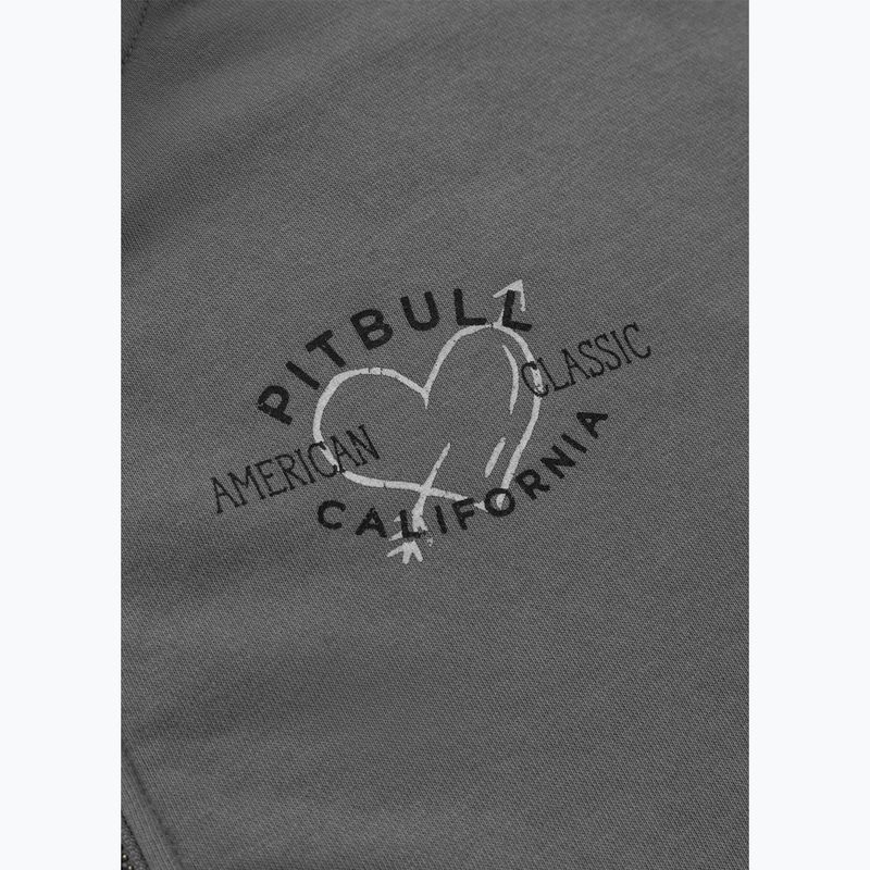 Dámska mikina Pitbull Manzanita Heart Hooded Zip Sweatshirt washed grey 8