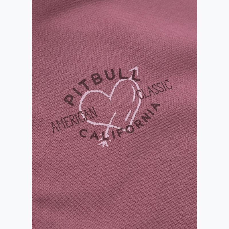 Dámska mikina Pitbull Manzanita Heart Hooded Zip Sweatshirt pink 9