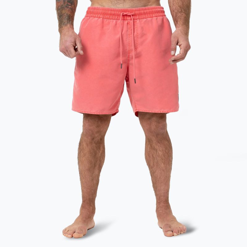 Pánske plavecké šortky Pitbull Balfour flame red