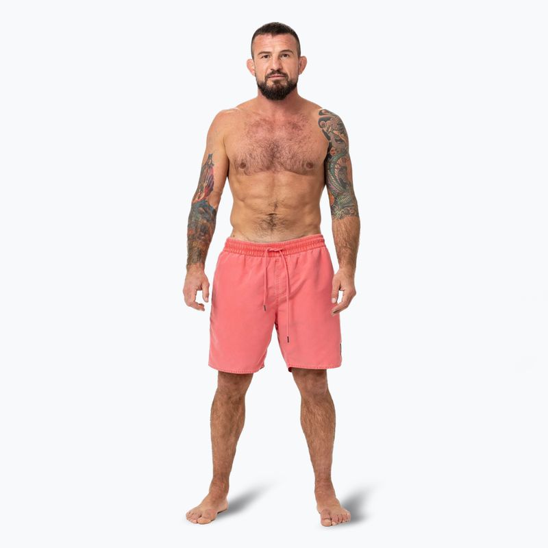 Pánske plavecké šortky Pitbull Balfour flame red 2