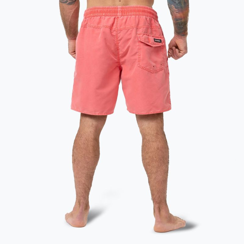 Pánske plavecké šortky Pitbull Balfour flame red 3