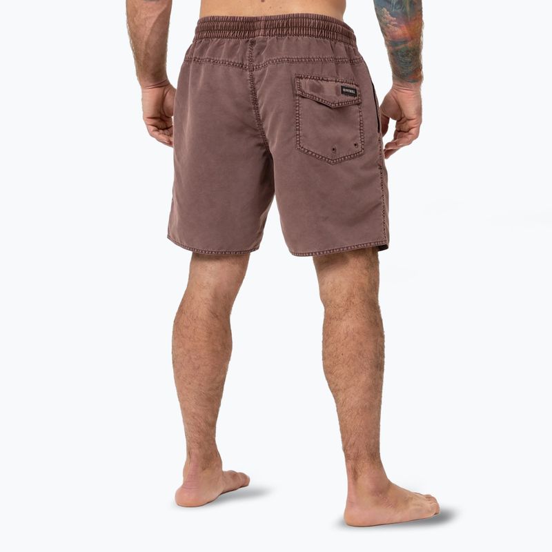 Pánske plavecké šortky Pitbull Balfour dusty burgundy 3