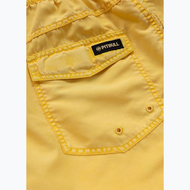 Pánske plavecké šortky Pitbull Balfour washed yellow 5