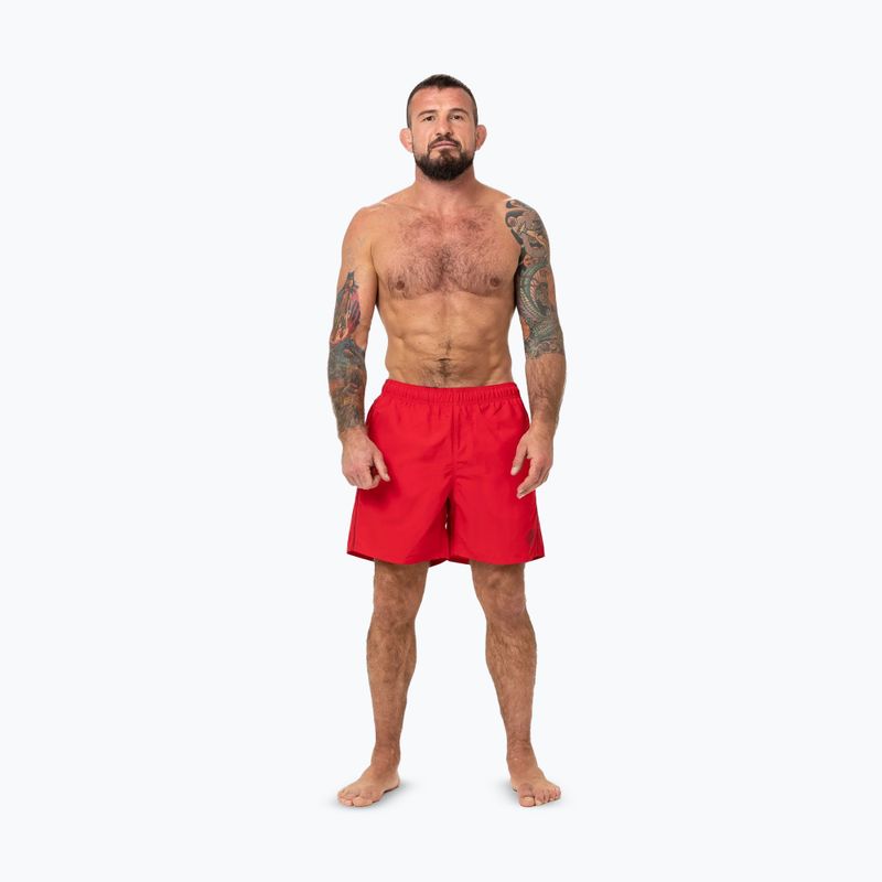 Pánske plavkové šortky Pitbull Crownhill red 2
