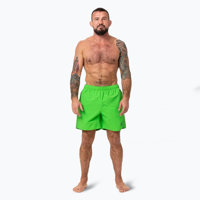 Pánske plavecké šortky Pitbull Crownhill fluo green 2