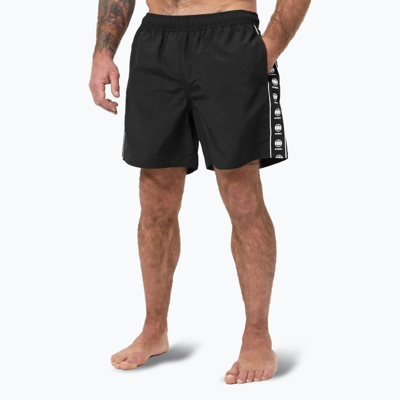 Pánske plavecké šortky Pitbull Blackmore black