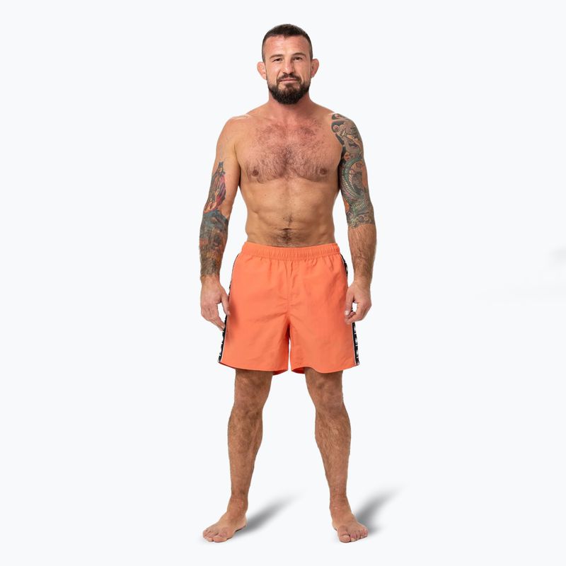 Pánske plavecké šortky Pitbull Blackmore bright salmon 2