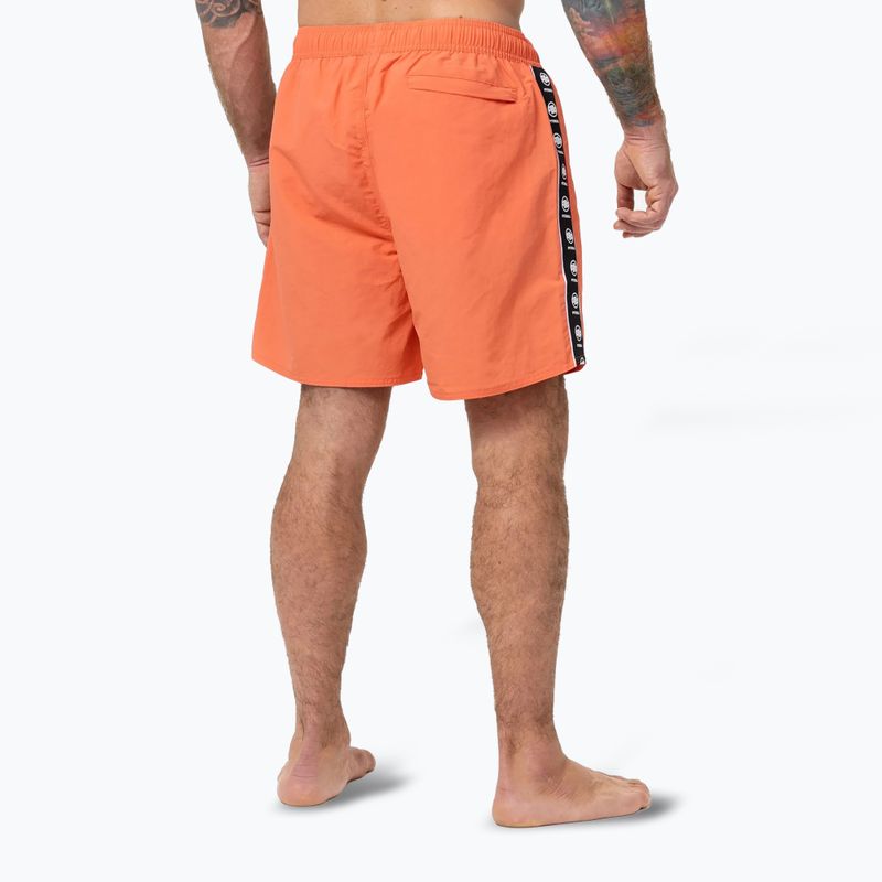 Pánske plavecké šortky Pitbull Blackmore bright salmon 3
