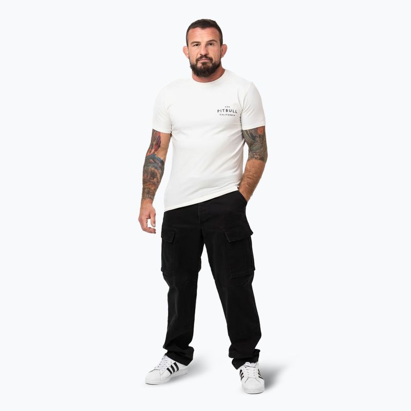 Pánske tričko Pitbull USA CAL off white 2