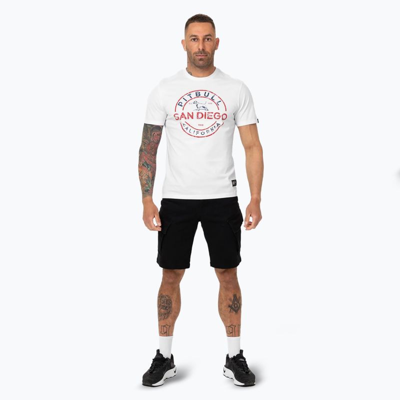 Pánske tričko Pitbull San Diego Ins. white/blue 2