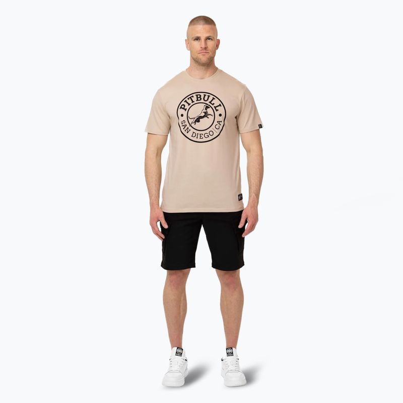 Pánske tričko Pitbull San Diego CA ultra light sand 2