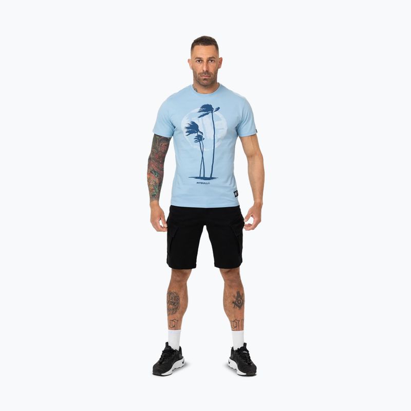 Pánske tričko Pitbull Palms light blue 2