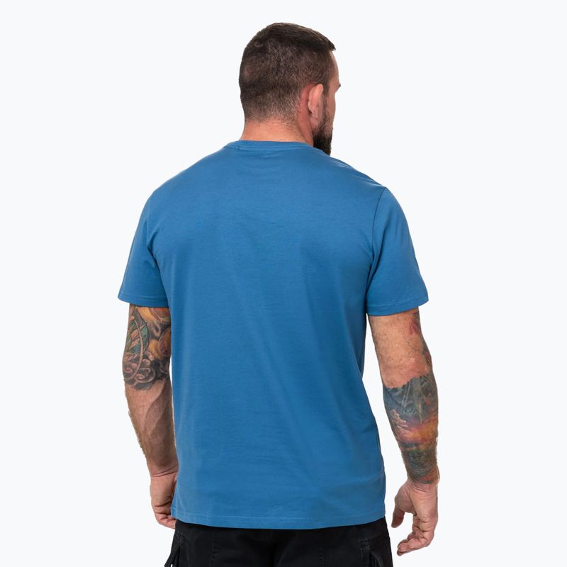 Pánske tričko Pitbull Logo Palms shade blue 3