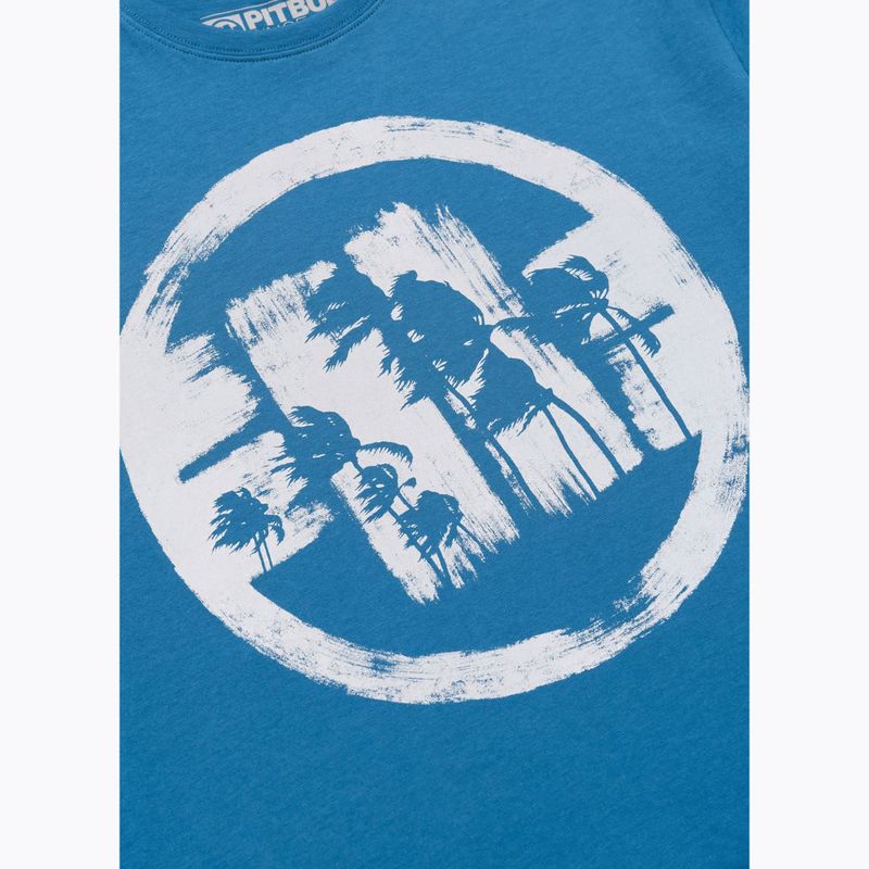 Pánske tričko Pitbull Logo Palms shade blue 7