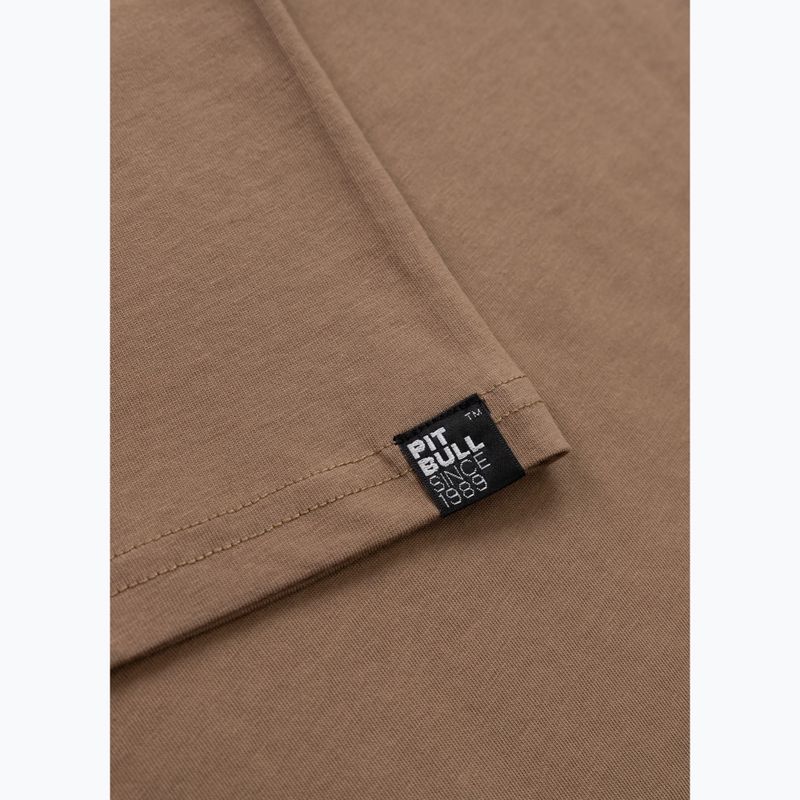 Pánske tričko Pitbull Logo Palms brown savana 8