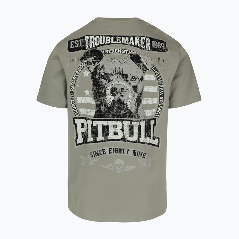Pánske tričko Pitbull Troublemarker dusty salvia 2