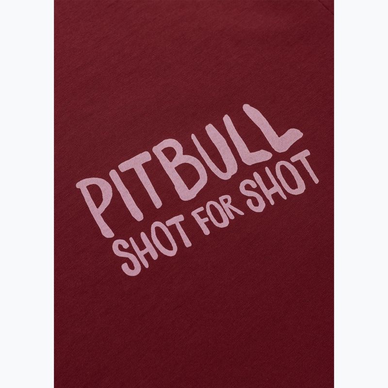 Pánske tričko Pitbull Shot For Shot burgundy 4