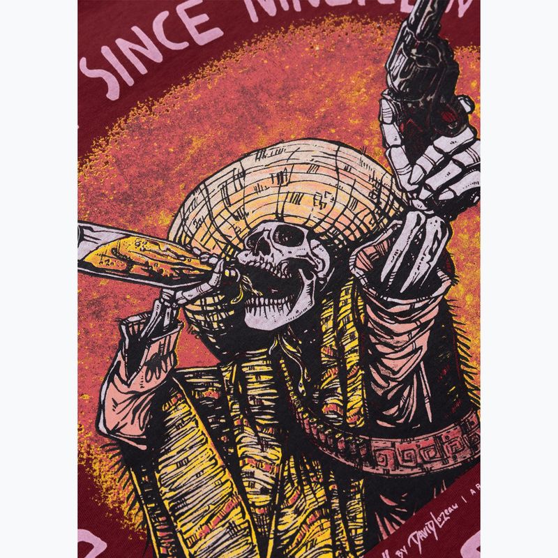 Pánske tričko Pitbull Shot For Shot burgundy 6