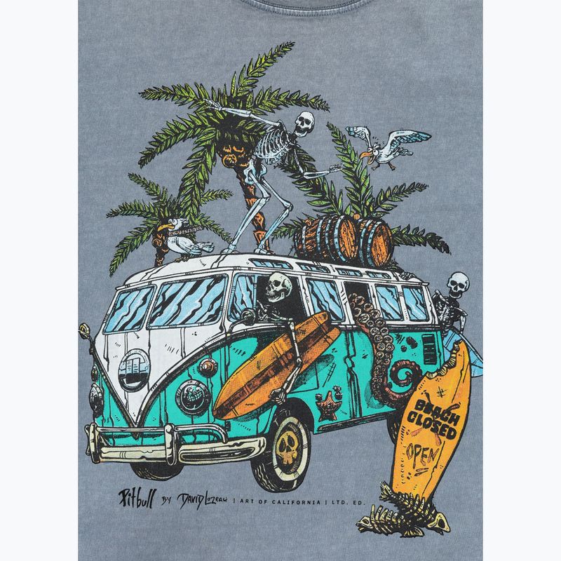 Pánske tričko Pitbull Open Beach washed blue 8