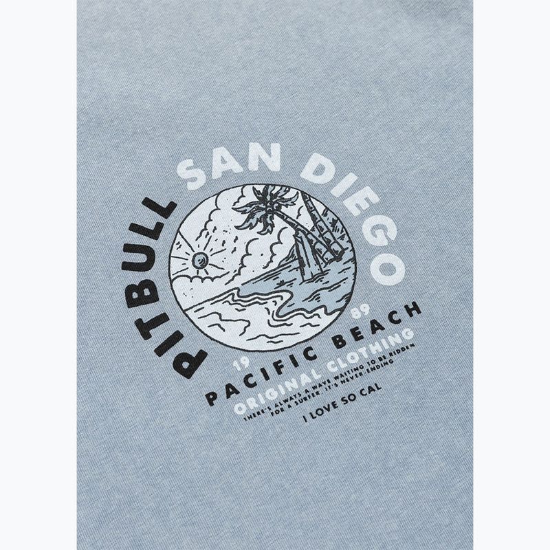 Pánske tričko Pitbull Planet Surf washed blue 8