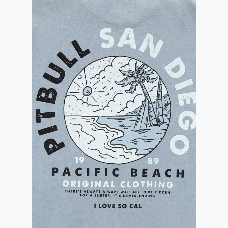 Pánske tričko Pitbull Planet Surf washed blue 9
