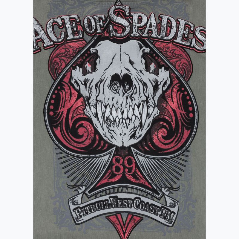 Pánske tričko Pitbull Ace Of Spades muted green 5