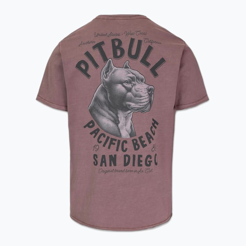 Pánske tričko Pitbull Pacyfic dusty burgundy 2