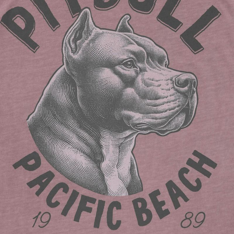 Pánske tričko Pitbull Pacyfic dusty burgundy 5