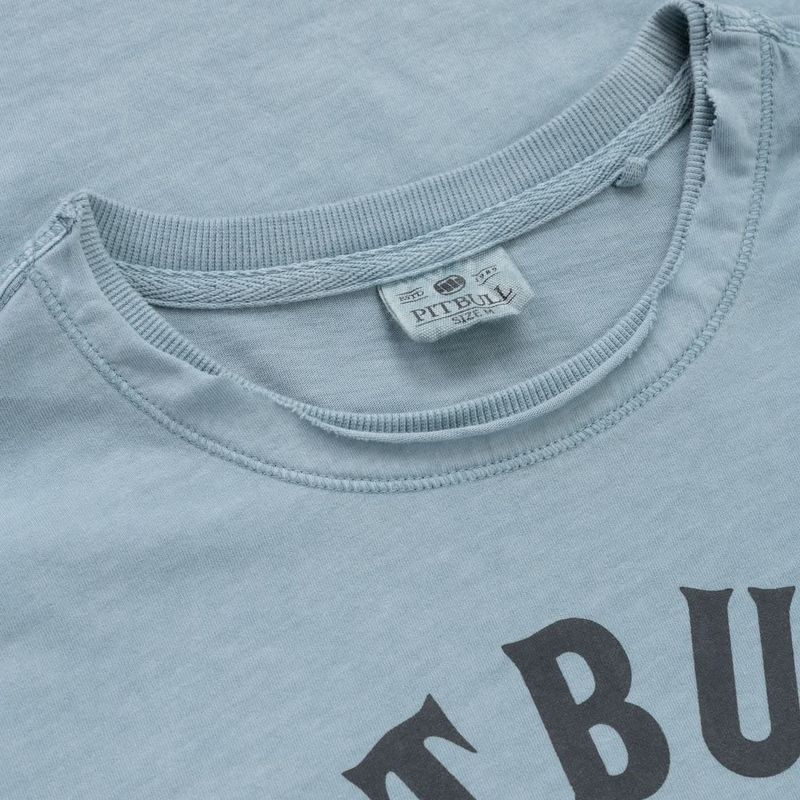 Pánske tričko Pitbull Shkull Logo blue 3