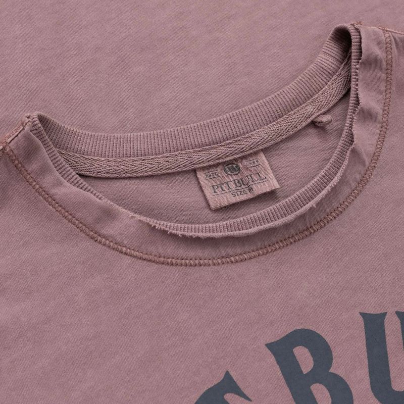 Pánske tričko Pitbull Shkull Logo dusty burgundy 2