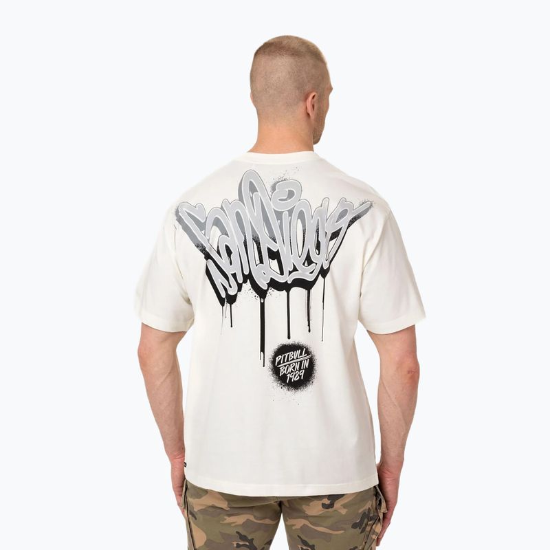 Pánske tričko Pitbull Graffiti off white 3