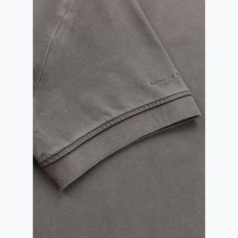Pánske polo tričko Pitbull Washed Polo dark brown 5
