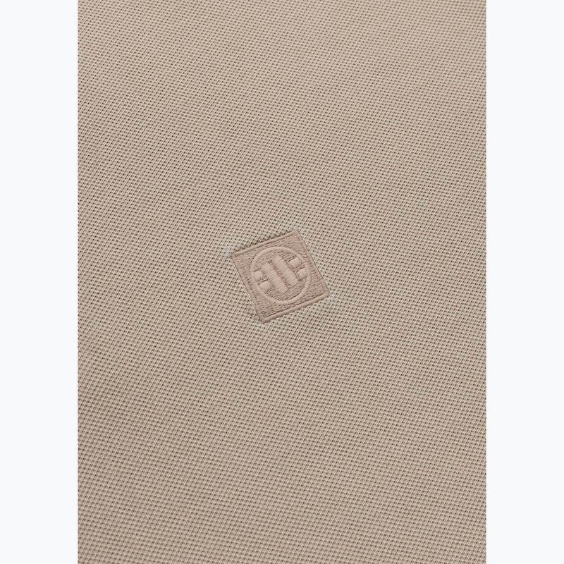 Pánske polo tričko Pitbull Washed Polo pale sand 4