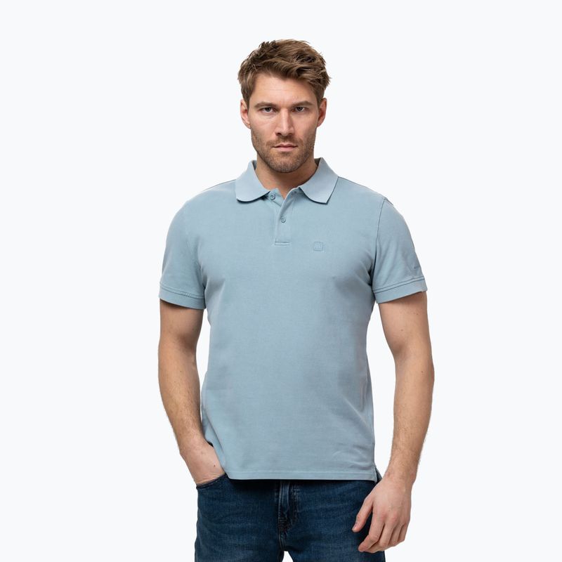 Pánske polo tričko Pitbull Washed Polo washed blue
