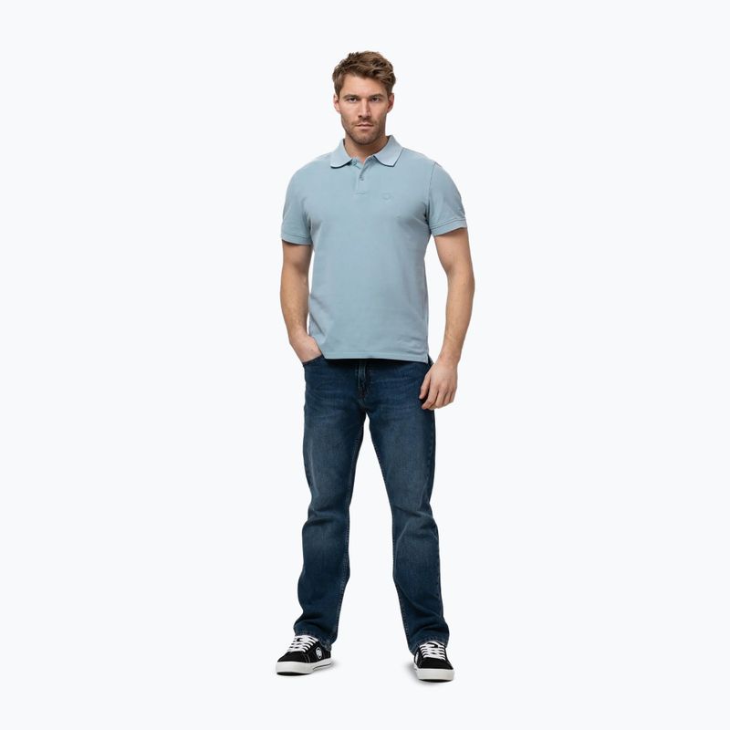 Pánske polo tričko Pitbull Washed Polo washed blue 2