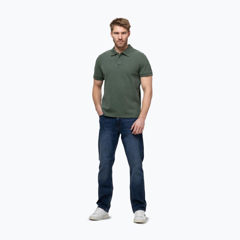 Pánske polo tričko Pitbull Washed Polo sage green 2