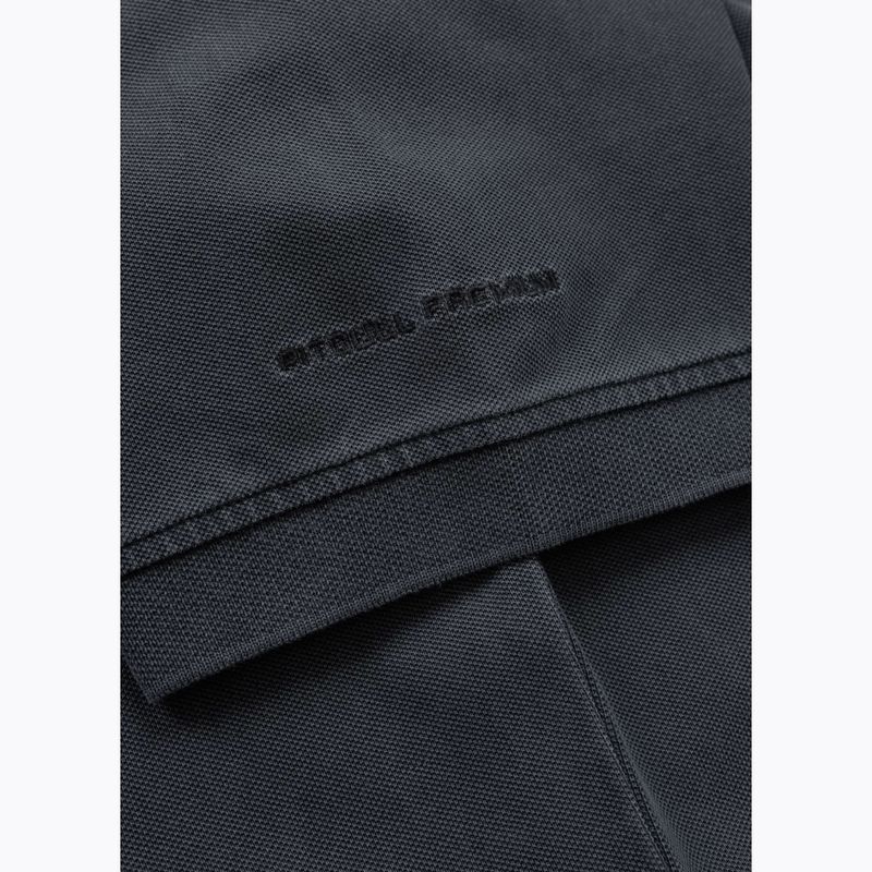 Pánske polo tričko Pitbull Washed Polo dark graphite 6