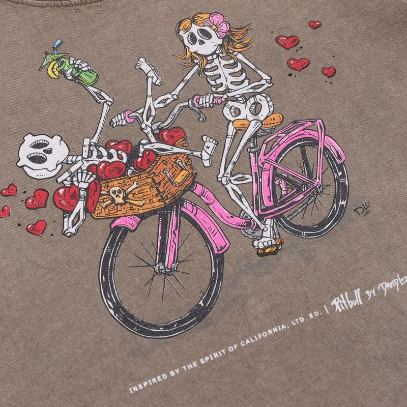 Dámske tričko Pitbull Cruisinandboozin dark brown 7