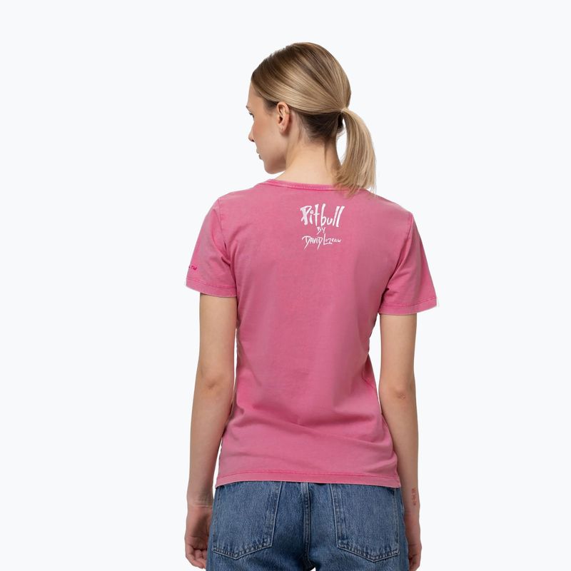 Pánske tričko Pitbull Doubletrouble washed pink 3