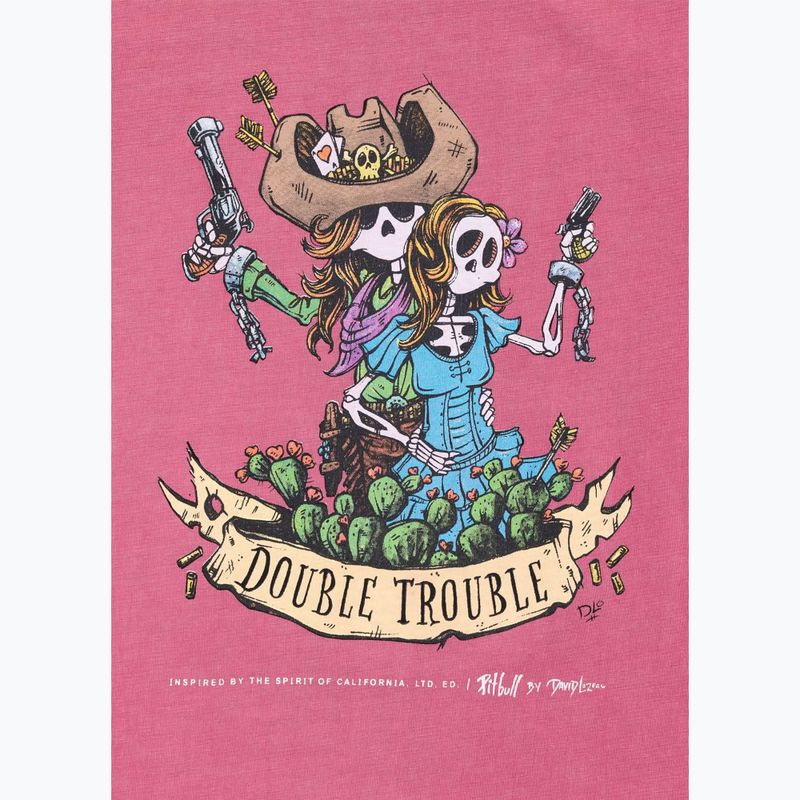 Pánske tričko Pitbull Doubletrouble washed pink 4