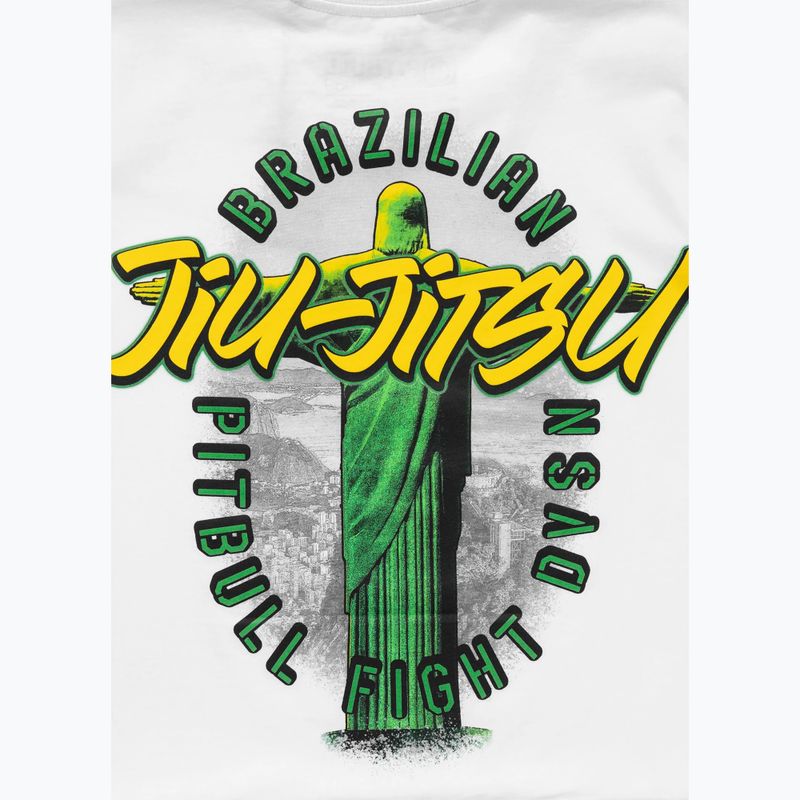 Pitbull BJJ FIGHT DVSN pánske tričko biele 5
