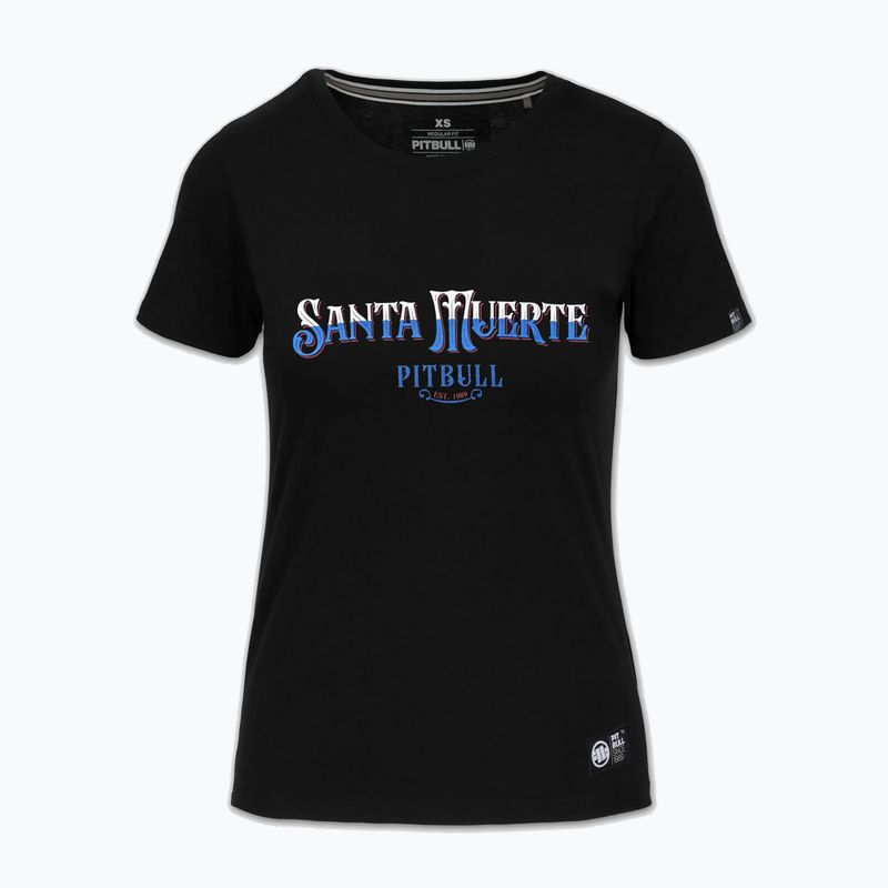 Pitbull dámske tričko Santa Muerte Blue black 4