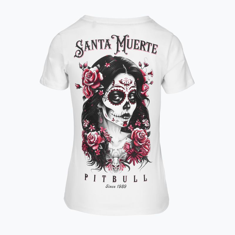 Pitbull Santa Muerte dámske tričko Rose white 4
