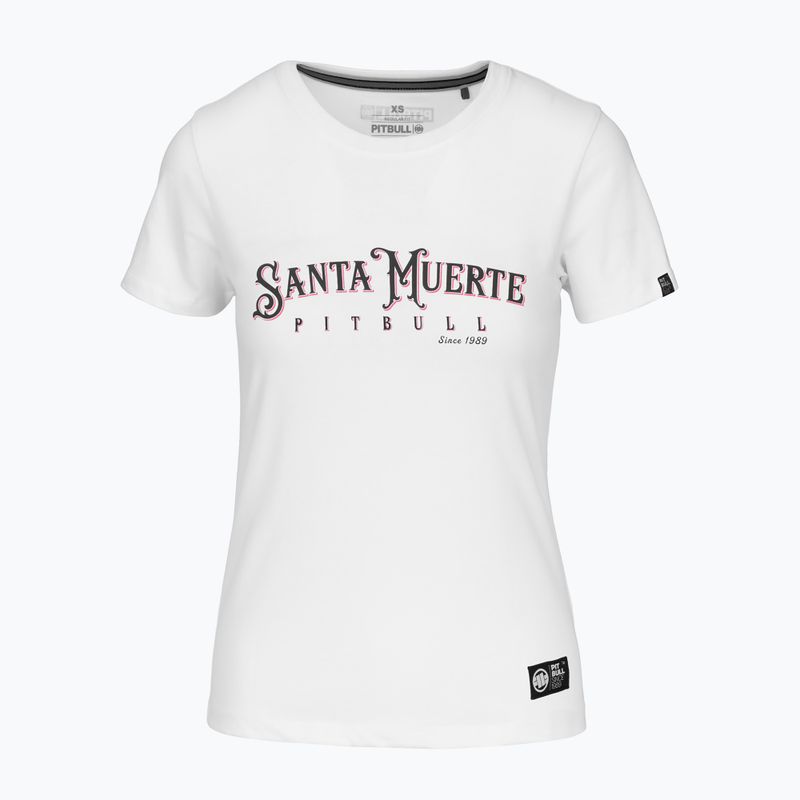 Pitbull Santa Muerte dámske tričko Rose white 5