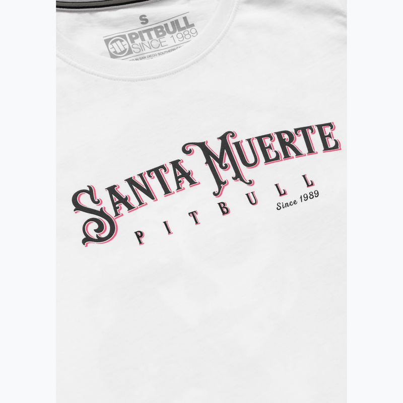 Pitbull Santa Muerte dámske tričko Rose white 7
